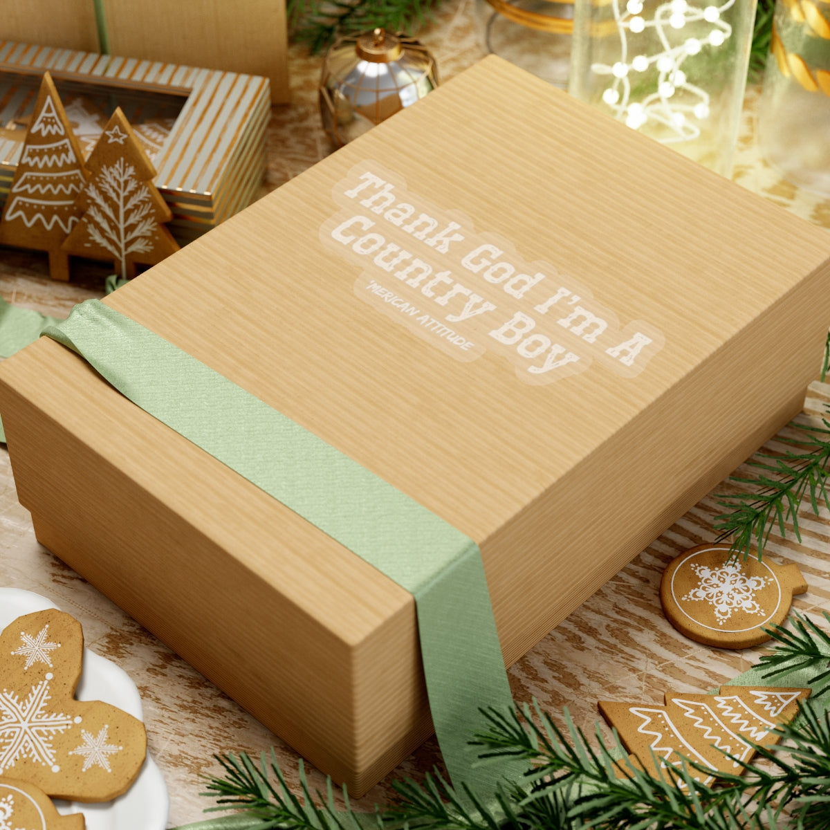 Country Boy Sticker (White)