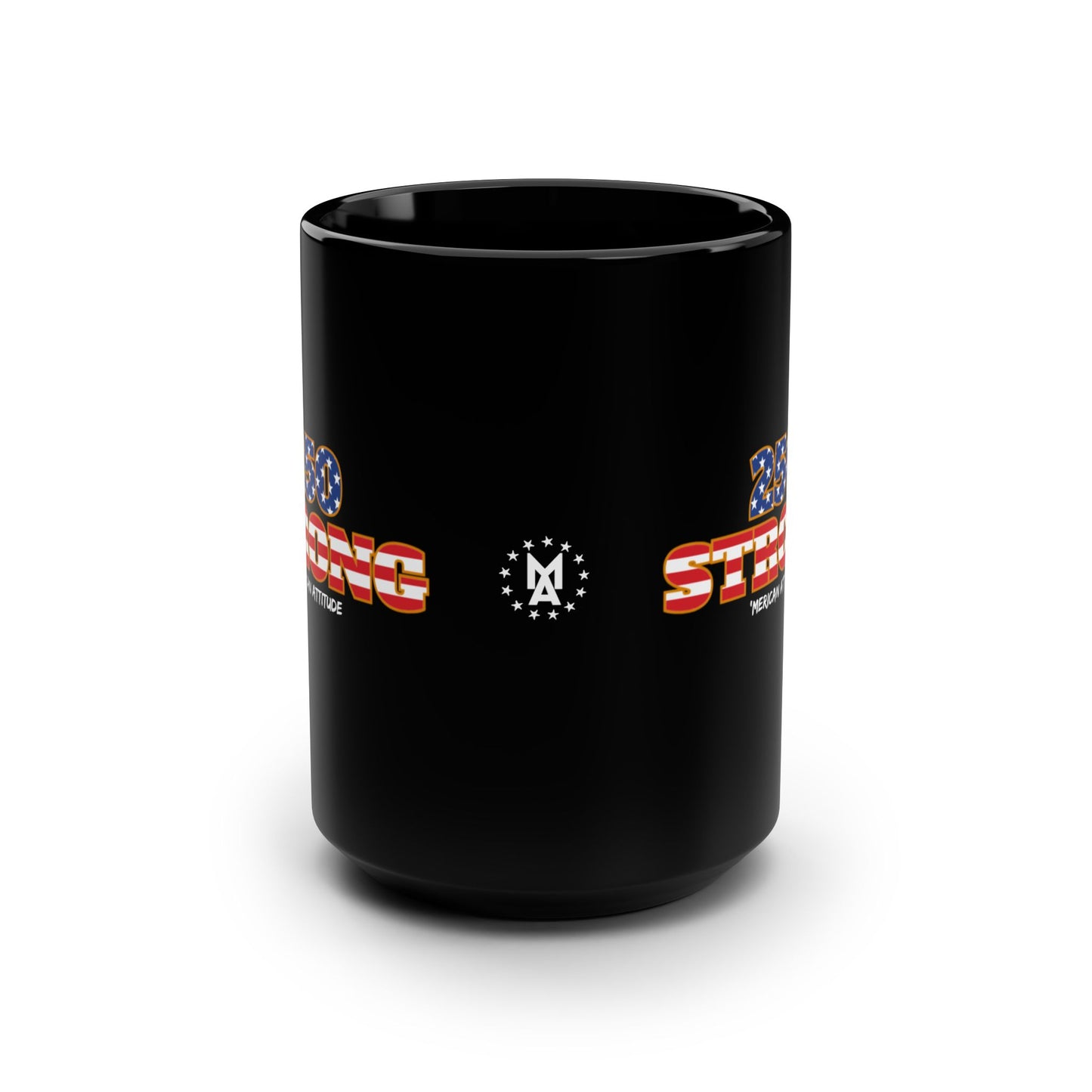 250 STRONG 15oz Mug (Black)