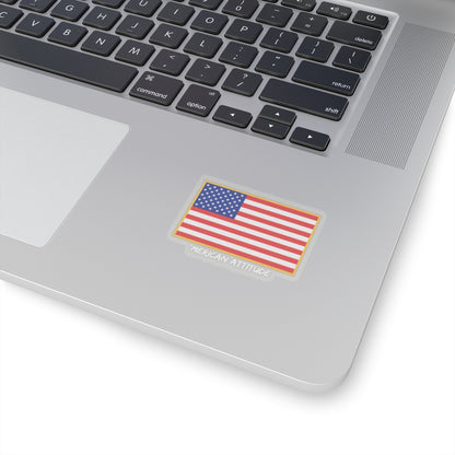 Old Glory Sticker (White)