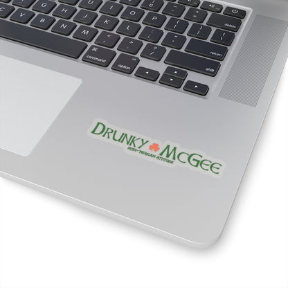 Drunky McGee Sticker (Green)