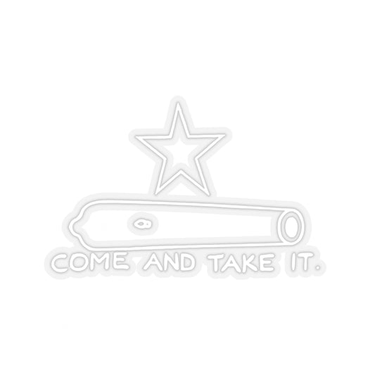Gonzales Flag Sticker (White)