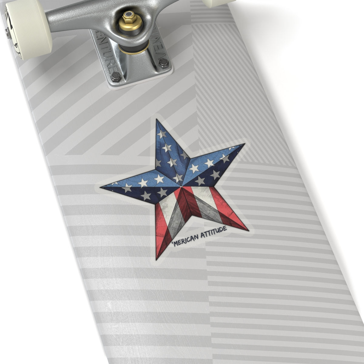 'Merican Star 2 Sticker (Black)