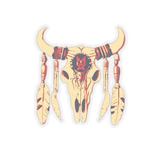 MA Bull Skull Logo Sticker