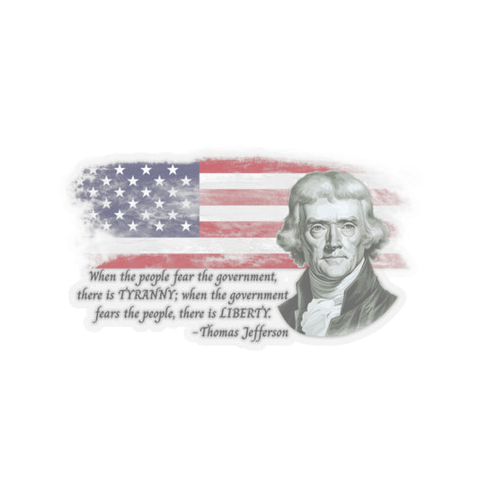 Tyranny vs. Liberty  Sticker (Black)