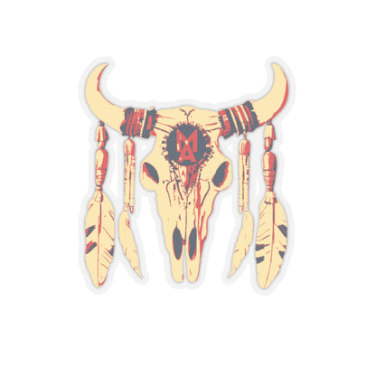 MA Bull Skull Logo Sticker
