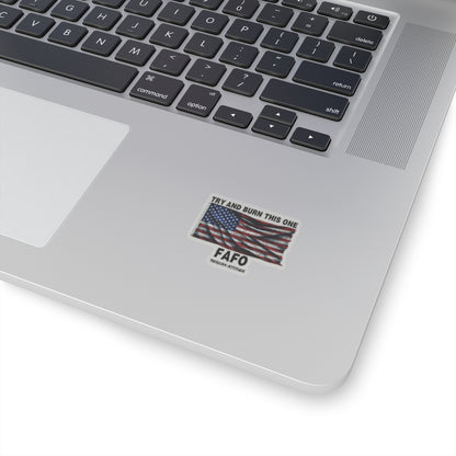 Try And Burn This One Sticker (Black)