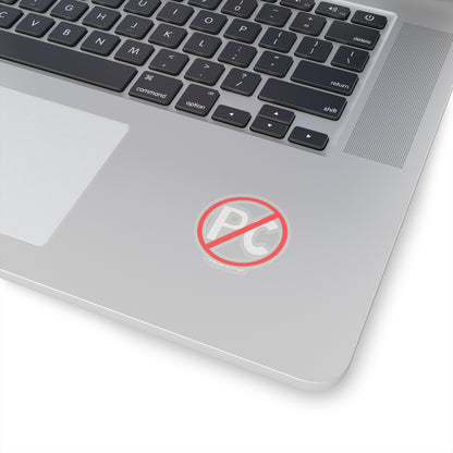 No PC Sticker (White)