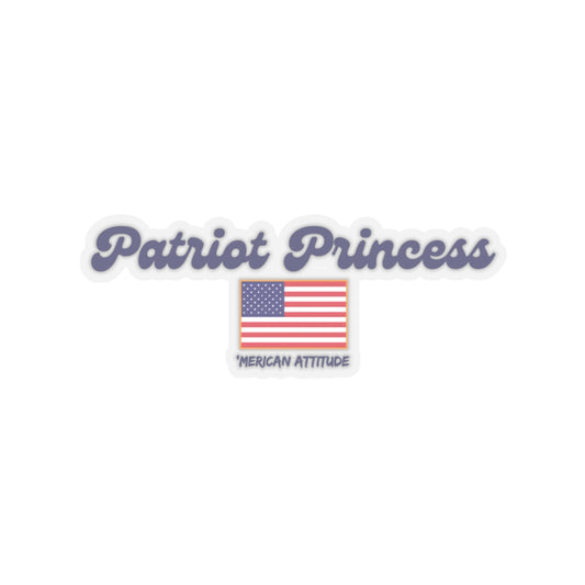 Patriot Princess Sticker (Black)