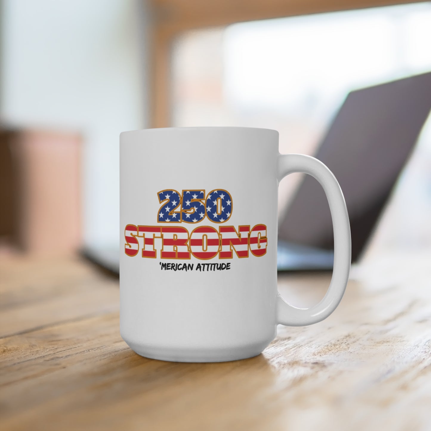 250 STRONG 15oz Mug (White)