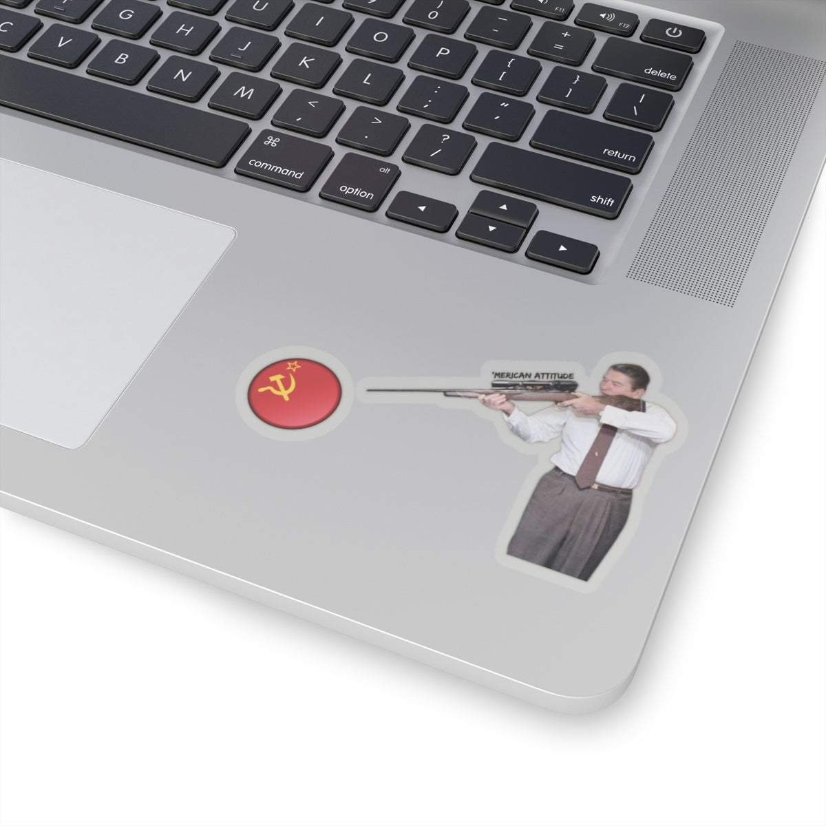 Ronnie On Target Sticker (Black)