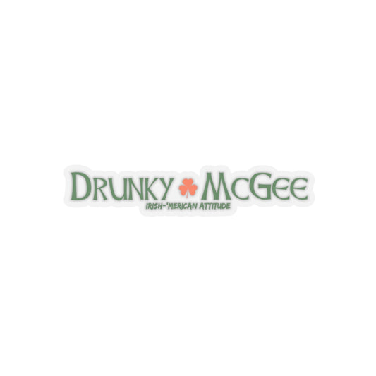 Drunky McGee Sticker (Green)