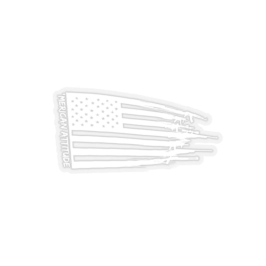2A Flag Sticker (White)