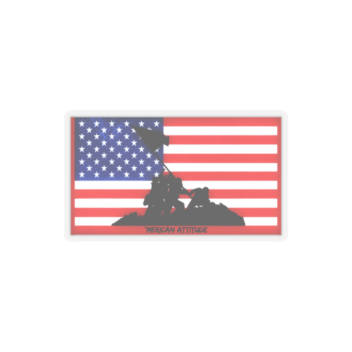 Iwo Jima Flag Sticker