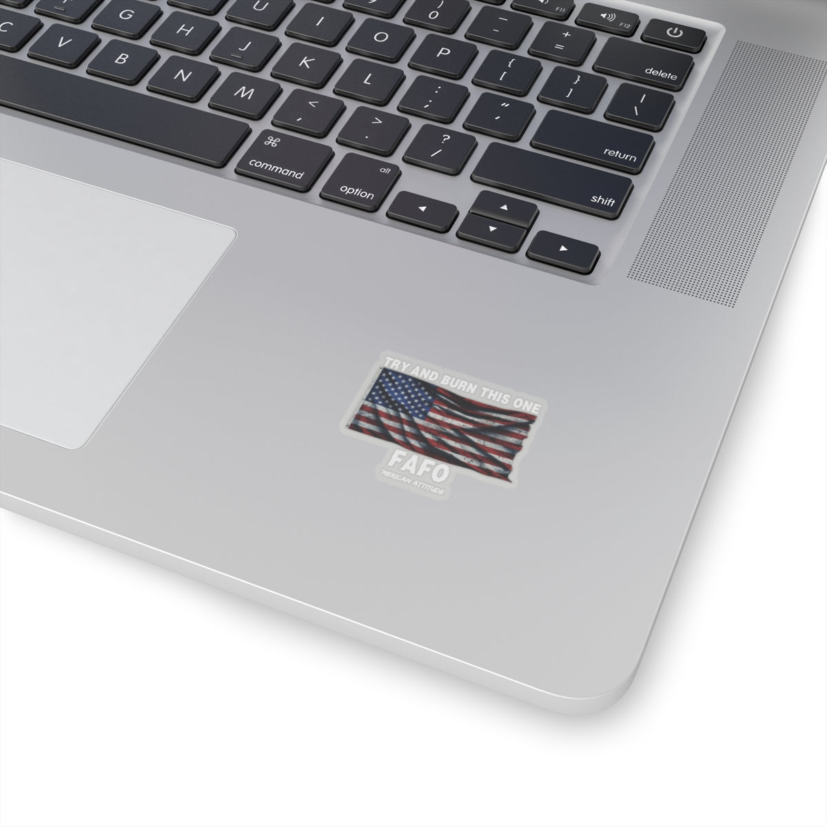 Try And Burn This One Sticker (White)