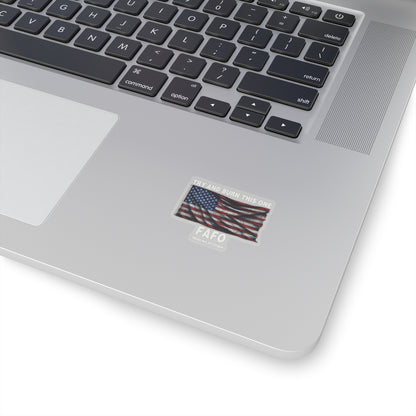 Try And Burn This One Sticker (White)