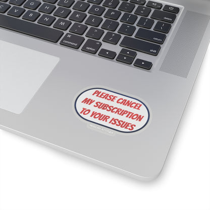 Please Cancel Sticker (White)