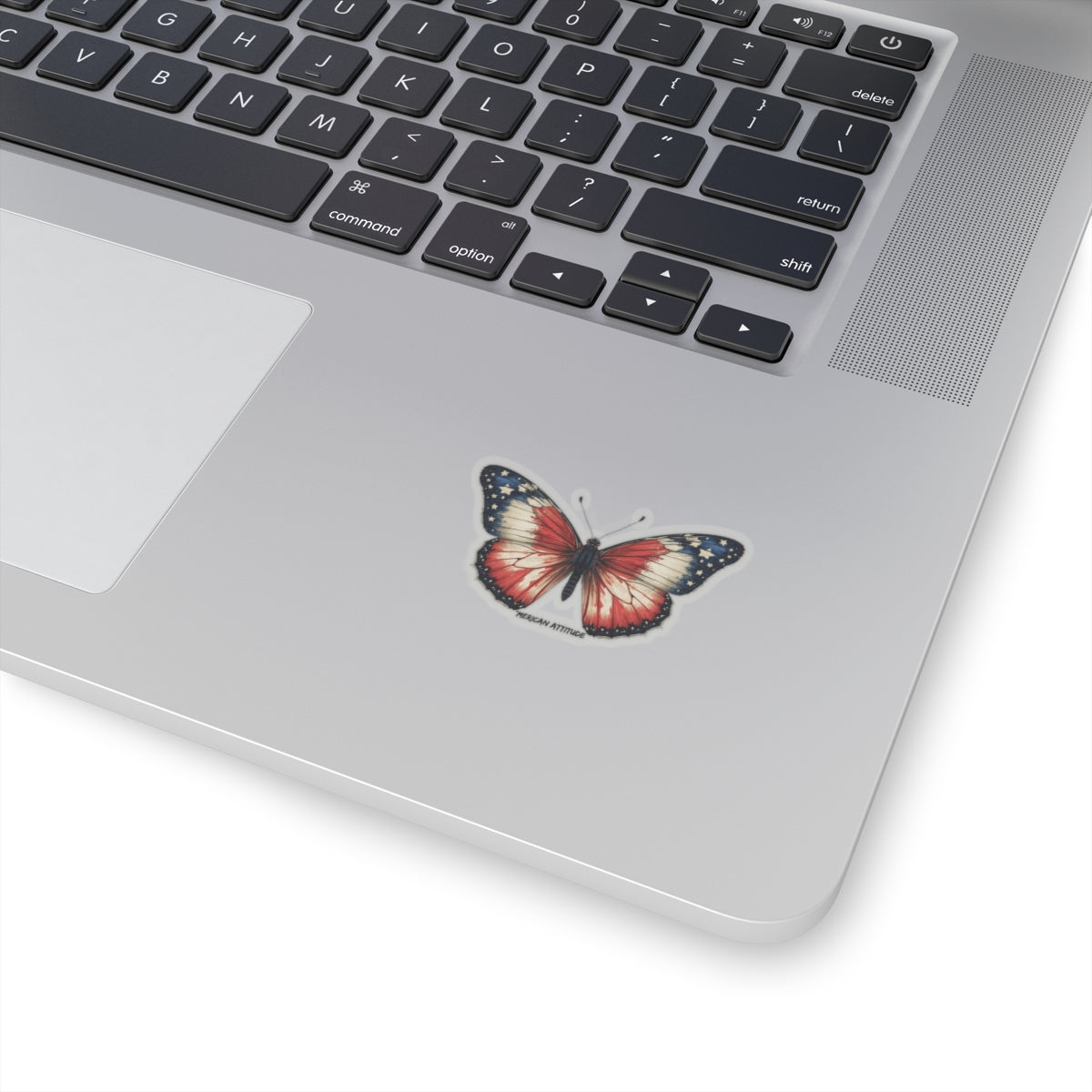 'Merican Butterfly 1 Sticker (Black)