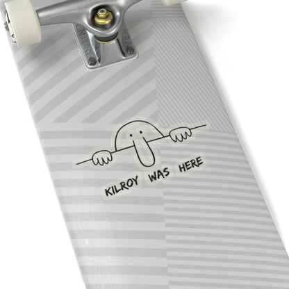 Kilroy Was Here Sticker (Black)