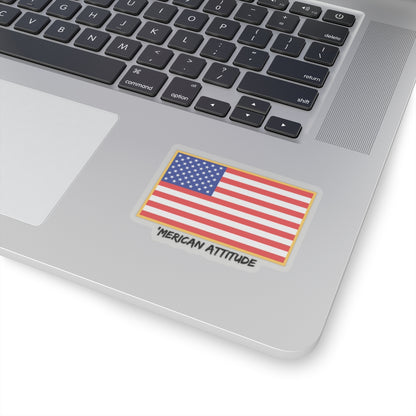 Old Glory Sticker (Black)