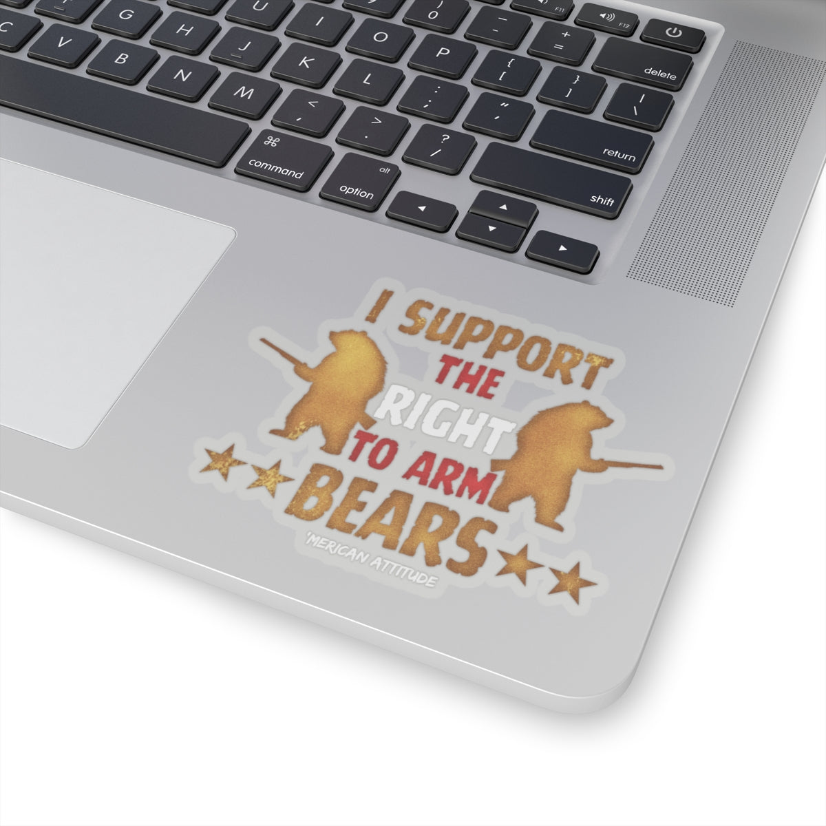 Support The Right To Arm Bears Sticker (White)