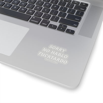Sorry No Hablo Sticker (White)