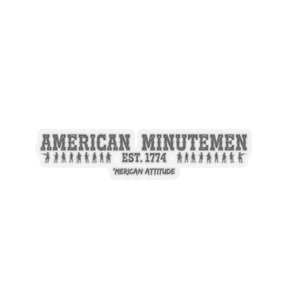 American Minutemen Sticker (Black)