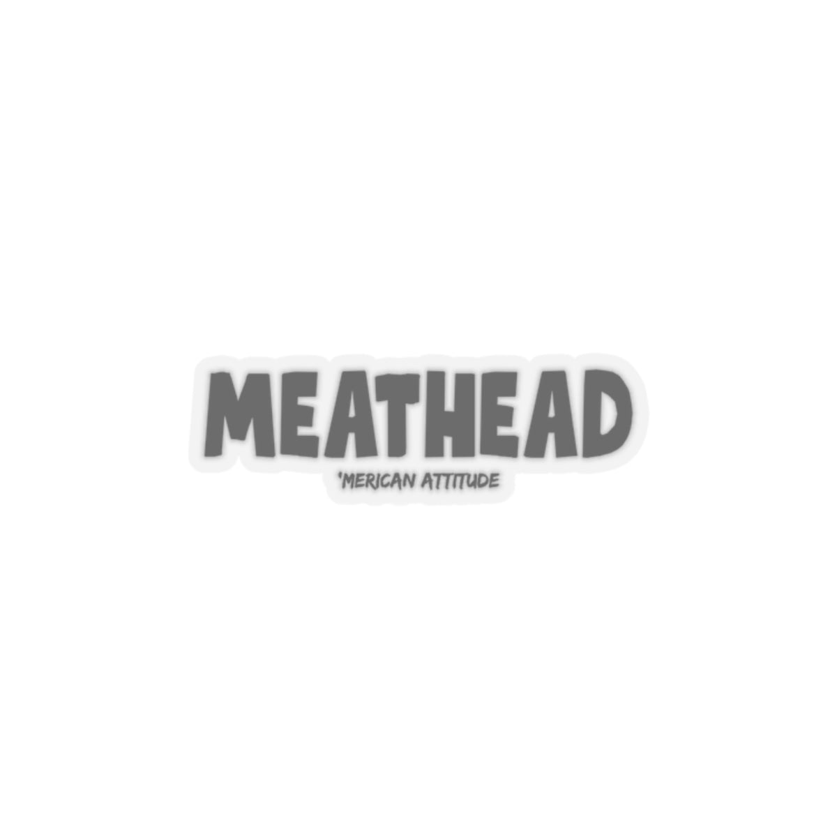 Meathead Sticker (Black)