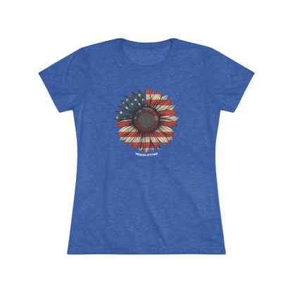 Old Glory Sunflower T-shirt (Women)