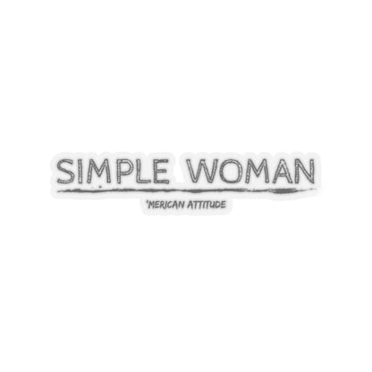 Simple Woman Sticker (Black)