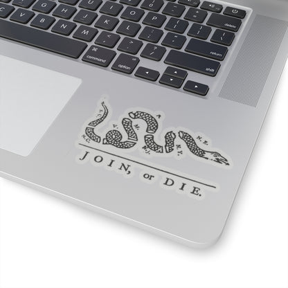 Join, or Die Sticker (Black)