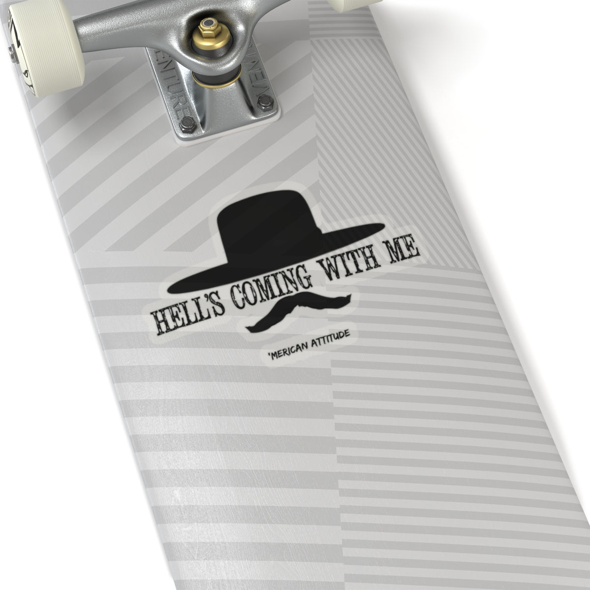 Hell's Coming With Me Sticker (Black)