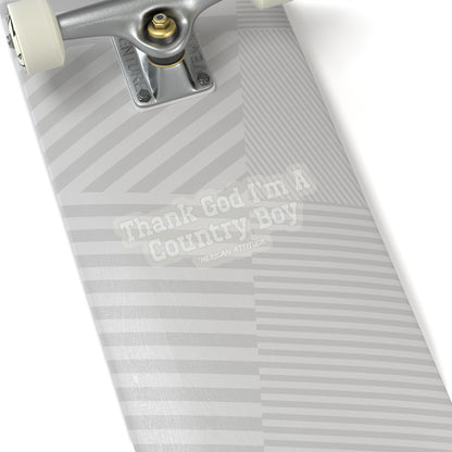 Country Boy Sticker (White)