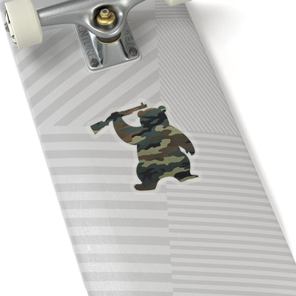 MA Armed Bear Logo Sticker (Camo 2)