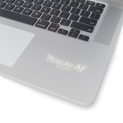 'Merican AF Sticker (White)
