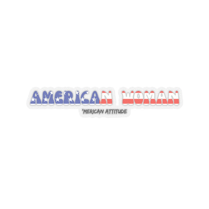 American Woman Sticker (Black)