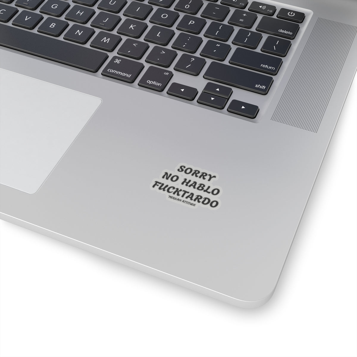 Sorry No Hablo Sticker (Black)
