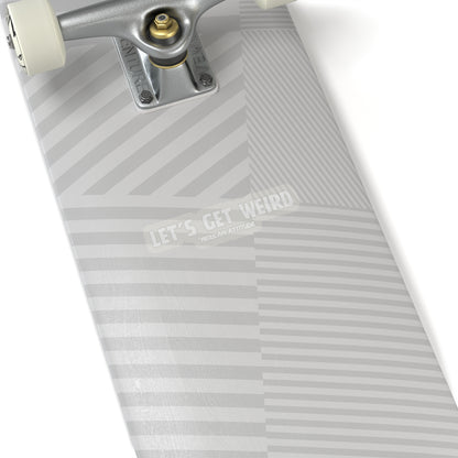 Let's Get Weird Sticker (White)
