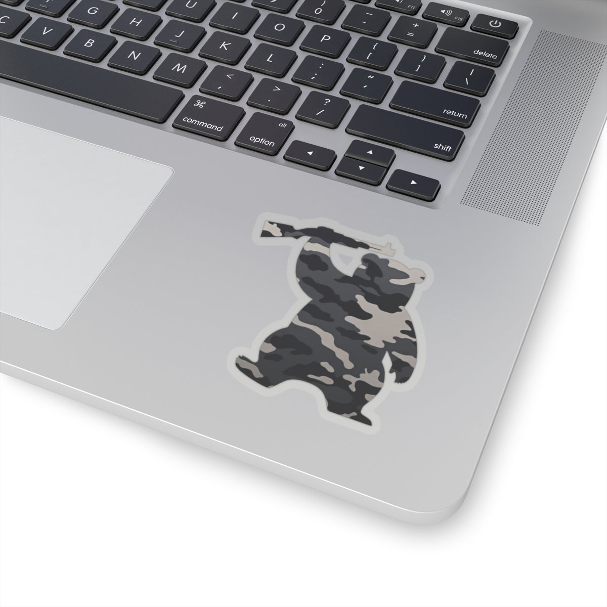 MA Armed Bear Logo Sticker (Camo 3)