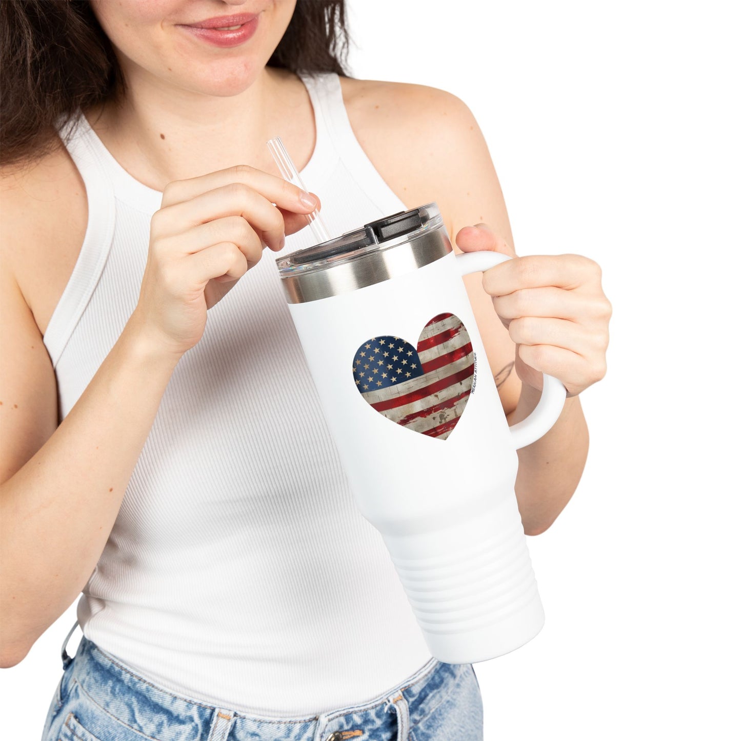 The Flag Is In Your Heart Tumbler (40oz)