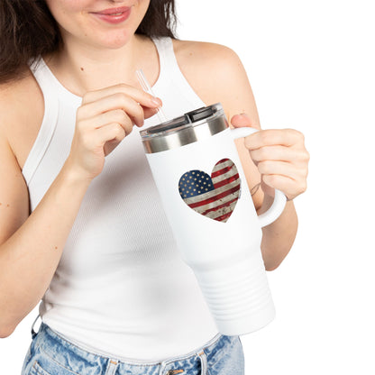 The Flag Is In Your Heart Tumbler (40oz)