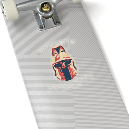 Molon Labe 2 Sticker (White)