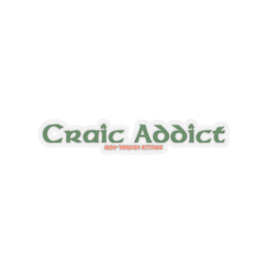 Craic Addict Sticker (Green)