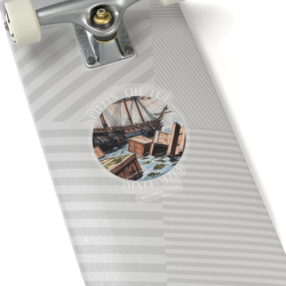 Spillin' The Tea Sticker (White)