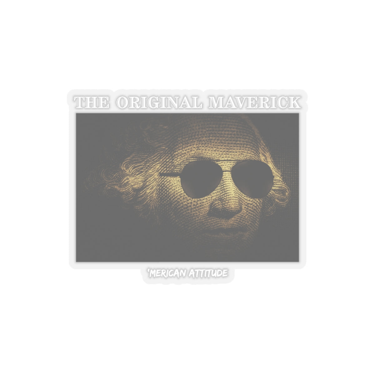 The Original Maverick Sticker (White)