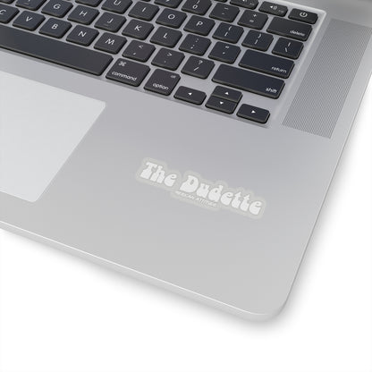The Dudette Sticker (White)