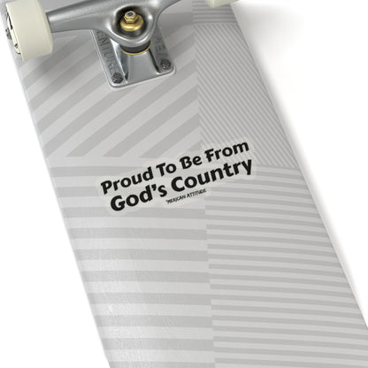 God's Country Sticker (Black)