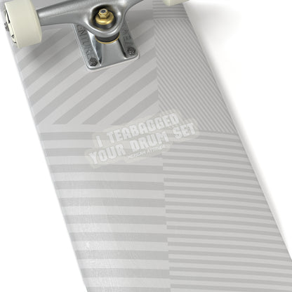 Drum Set Sticker (White)