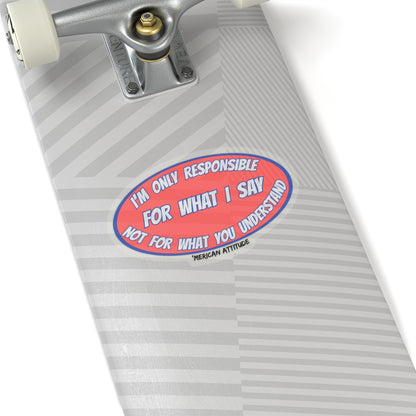 Responsible Sticker (Black)