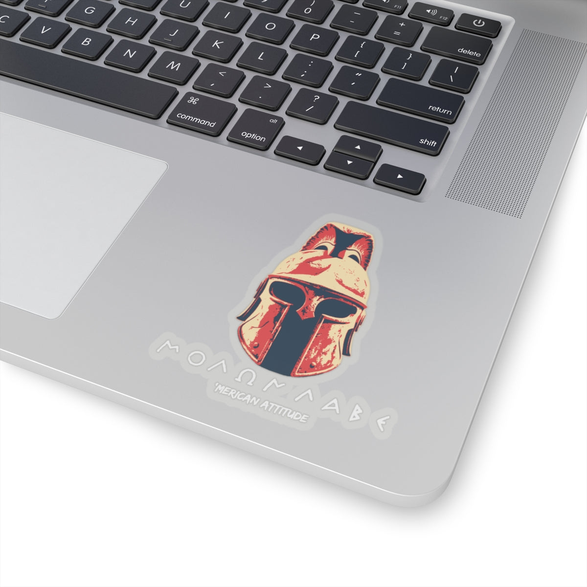 Molon Labe 1 Sticker (White)