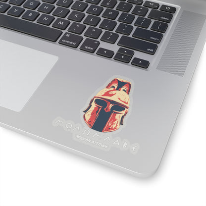 Molon Labe 1 Sticker (White)